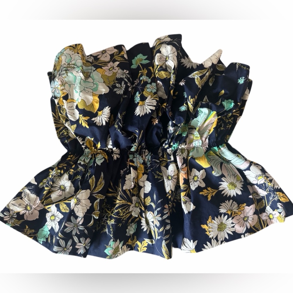 Anthropologie Multicolor Strapless Top NEW!